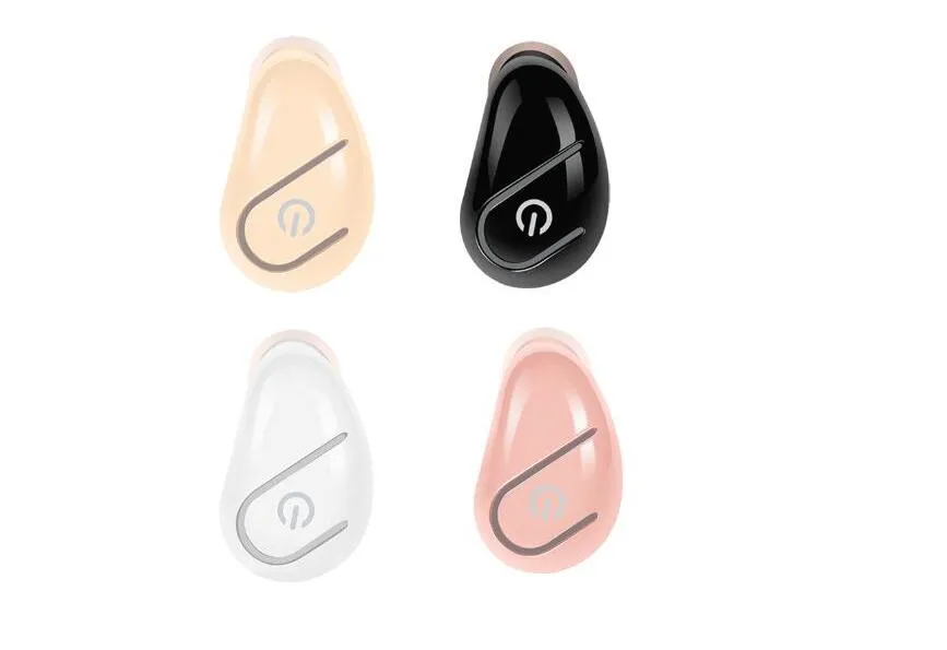 S750 Écouteurs Bluetooth Écouteurs sans fil intra-auriculaires Mini Écouteurs mono Écouteur d'affaires caché Écouteurs invisibles avec pack d'opp 2019