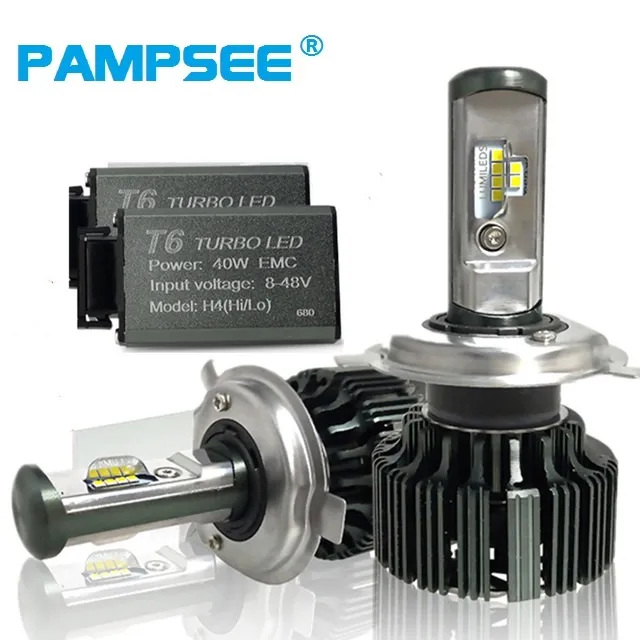 T1 Versione di aggiornamento Auto T6 Turbo LED Kit lampadine per fari 60W 8000LM H1 H4 H7 H11 9005 9006 Chip CSP 6000K Fendinebbia