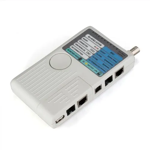 FREESHIPPING USB محمول سلك RJ45 RJ11 BNC 1394 فاحص كيبل إيثرنت شبكة LAN