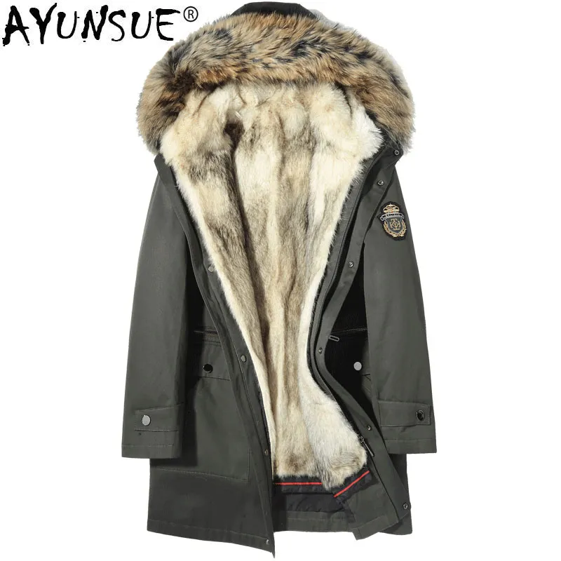Mejor Precio En A Granel Cuir Pour Hommes Faux Ayunsue Parka Homme