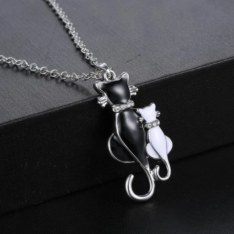 Алмазный Cat ожерелье новые ювелирные изделия любовь ожерелье ювелирных женщины ожерелье подвески ювелирных изделий подарок