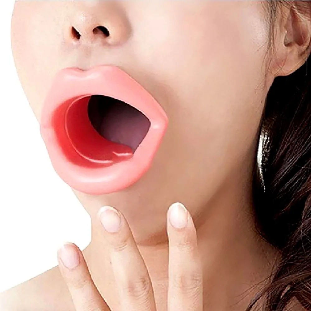 Silicone caoutchouc bouche visage plus mince muscle resserreuse