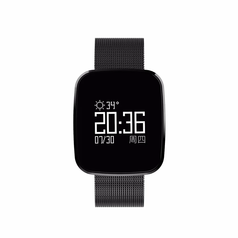 V6 smart klocka armband vattentät hjärtfrekvens blodtryck smartwatch utomhusläge fitness tracker påminnelse bärbara enheter gratis dhl