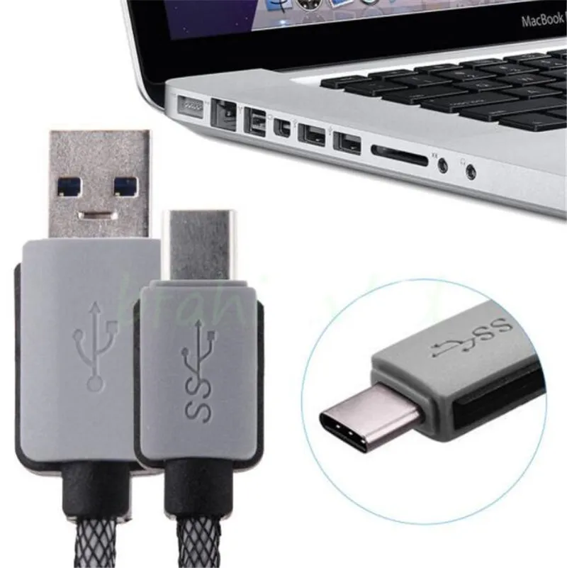 Sterke Gevlochten Heavy Duty USB C 3.1 Type-C Data Sync Charger Oplaadkabel Voor Google Nexus 5X 6P samsung s9