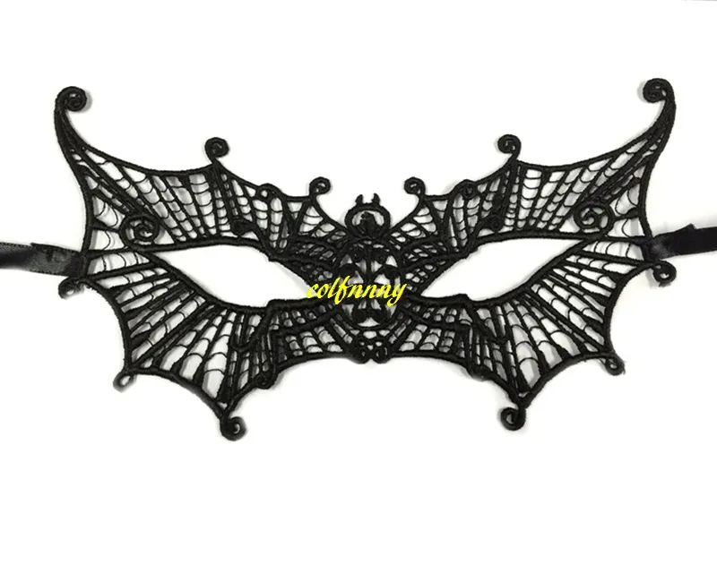100 pz/lotto Black Sexy Lady Lace Mask Soft Eye Mask Masquerade Party Fancy Dress Costume Halloween Party Fancy