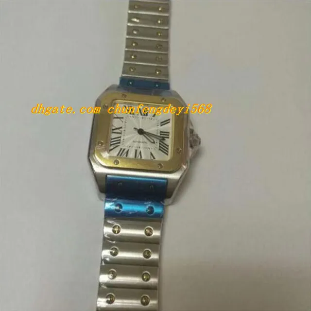 Orologio da polso di lusso di alta qualità Galbee in oro giallo 18kt e acciaio XL Orologio da uomo 45mm x 32mm Orologi automatici da uomo