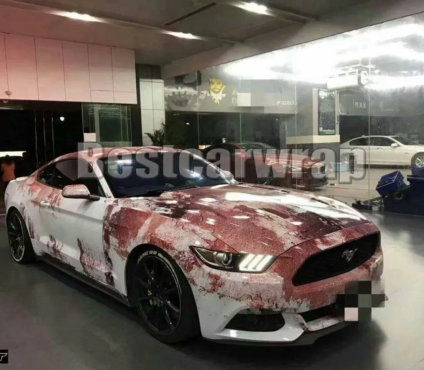 فيلم Rust Vinyl Wrap for Car Wrap Rust Style Styling لقارب الشاحنة الذي يغطي الهواء إصدار 1.52 × 30 م/لفة 5x98ft