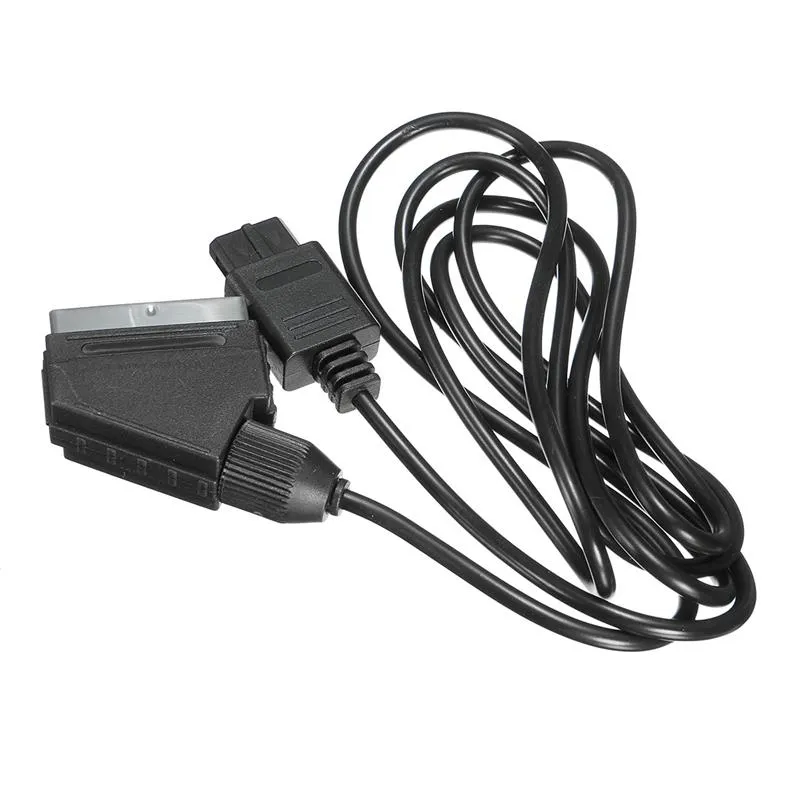 Cavo SCART AV SCART da 1,8 m Super Famicom SNES N64 GameCube NGC Audio Video Cavi Cavo Cavo di alta qualità Ship veloce