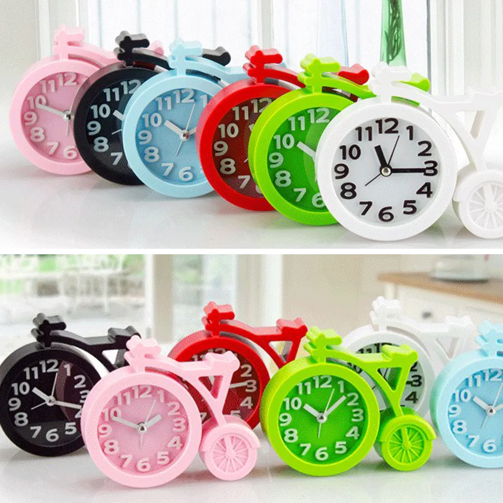 1 Uds. Mini Reloj Despertador Silencioso, Relojes De Bicicleta, Batería,  Mesita De Noche, Decoración De Escritorio, Regalo 6 Opciones De Color De  13,57 €