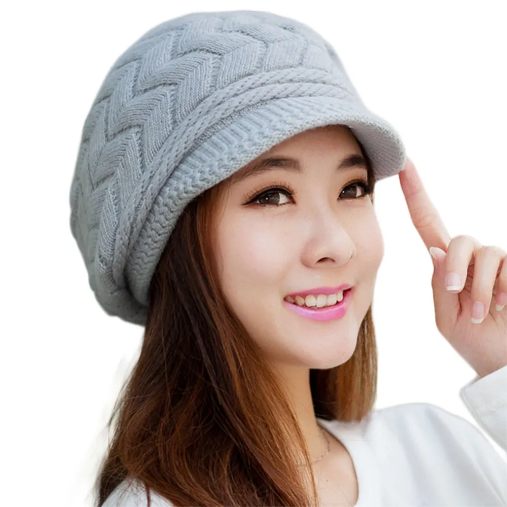 Bonnet Femme Hiver En Laine Polaire - Chaud Et Confortable - Taille Unique - Pour Nuit Et Journée