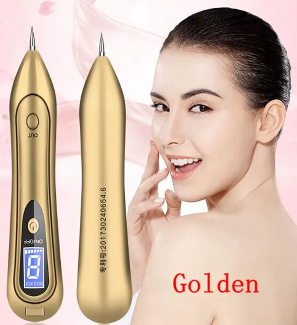 LCD display Mole Dark Spot Remover Skin Wart Tag Tattoo Removal Tool Laser Plasma Pen Beauty Care