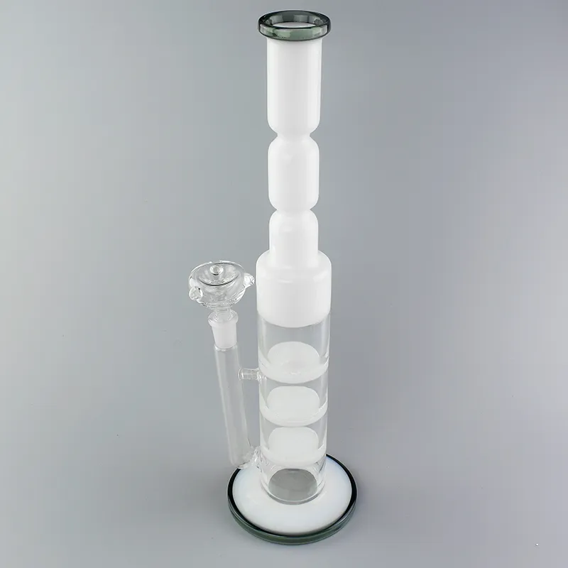 Triple Honeycomb Perc Hookah Bong: 14,8 inch inclusief glazen kom