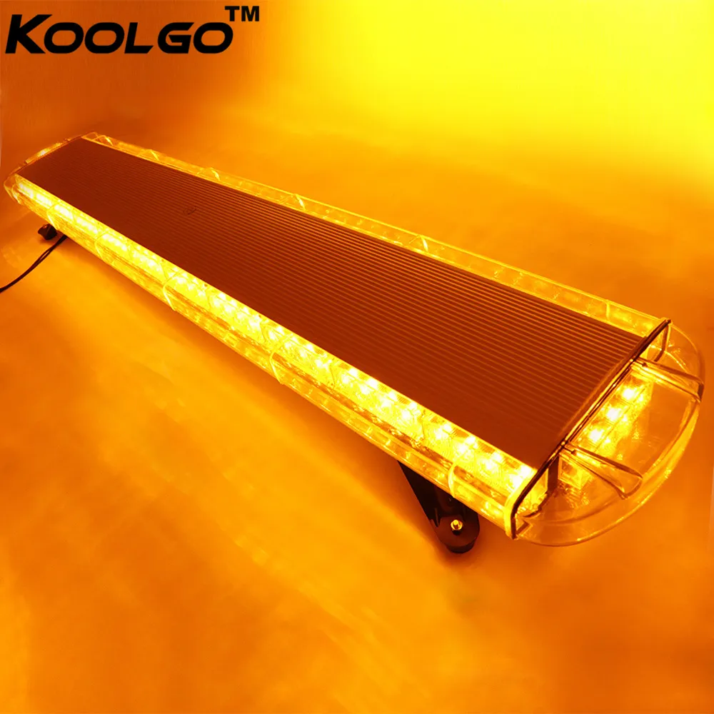 96 LED 51 Zoll Bernstein Gelbe Auto LKW Polizei Notfallfahrzeug Beacon Warning Strobe Light Bar Blink Signal Von 447 87 DHgate