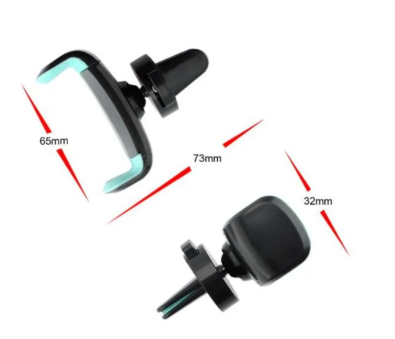 Phone Holder 360度のマルチアングル回転車の電話機の台車のためのAir Vent Mount車は、Android携帯電話のためのiPhoneのためのSamsung Galaxyのためのスタンド