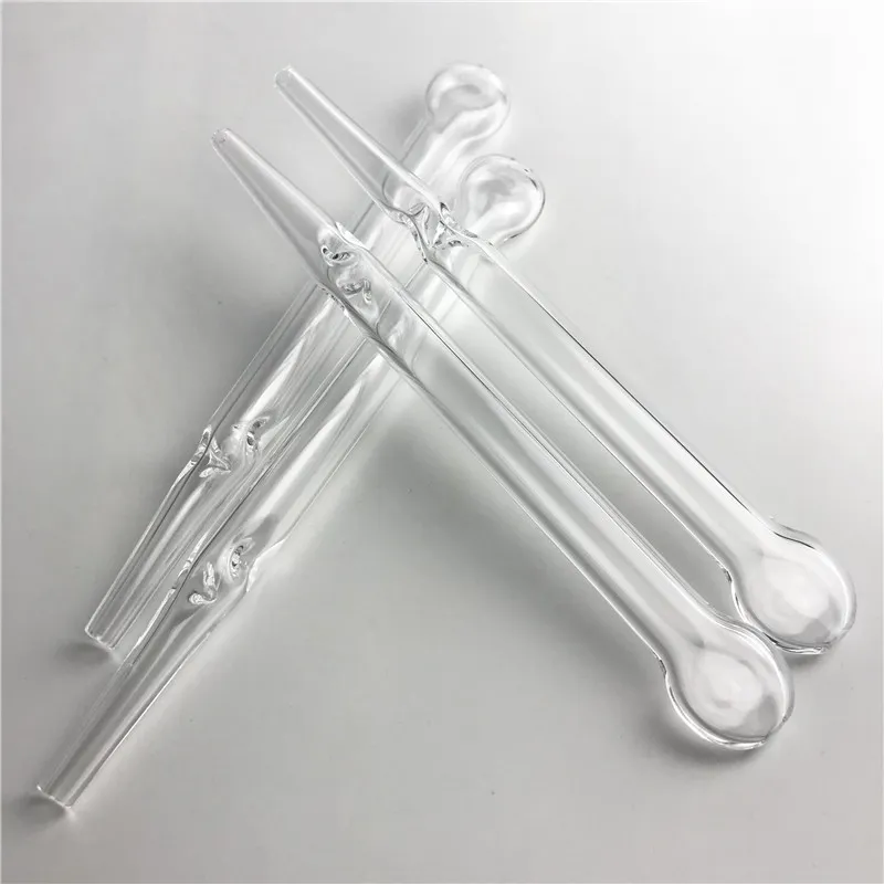 6 pollici Flat Top Quartz Rig Sticks Mini Nector Collector Stick Filter Tips Smoking Quartz Straw Tube Bocchino