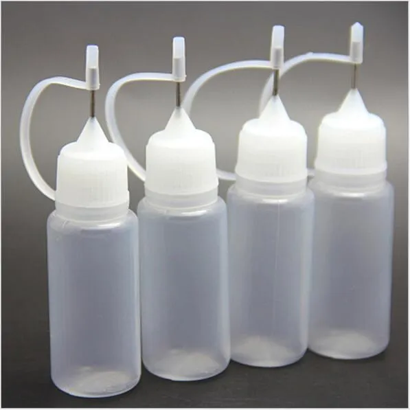 50pcs MOQ Needle Bottles 10ml Empty Bottle for eGo Series Electronic Cigarette E-cig Plastic Needle Dropper Bottles