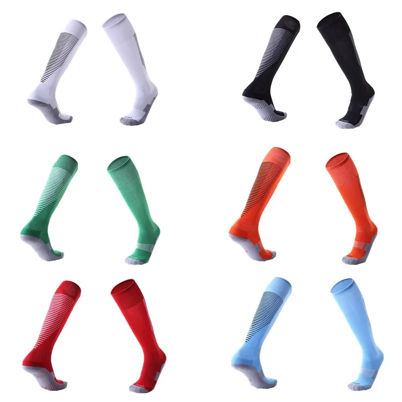 Chaussettes de football professionnelles de haute qualité, chaussettes de football, désodorisation respirante, compression de basket-ball, chaussettes élastiques de sport, bas longs