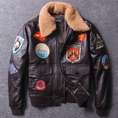 レザーフライトボンバージャケット クラシックエアフォーススタイルの