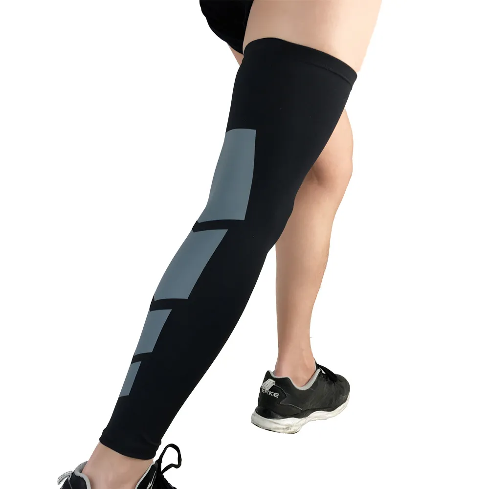 Manica sportiva a manica a gamba elastica professionale la pallavolo da basket in bicicletta Cover le gambe di protezione sportiva 280y