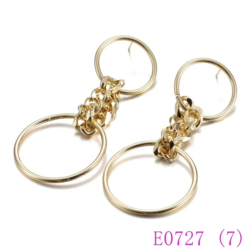 Sieraden Oorbellen / Pack Mixed Stud Hoop Charms Dangle Earring for Women Paddish Rhinestone Ear Stud E0799