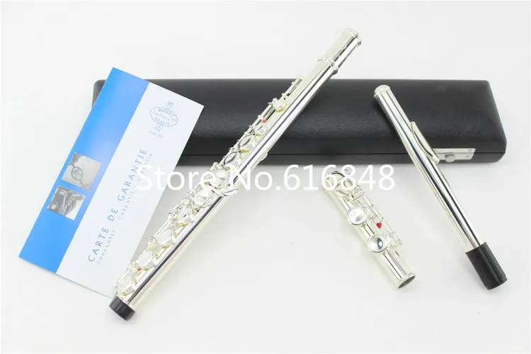 Buffet Crampon & cie APARIS BC6010 Silver Plated Flute 16 Holes Closed Designs C Key Flutes Brand Musical Instrument With Case