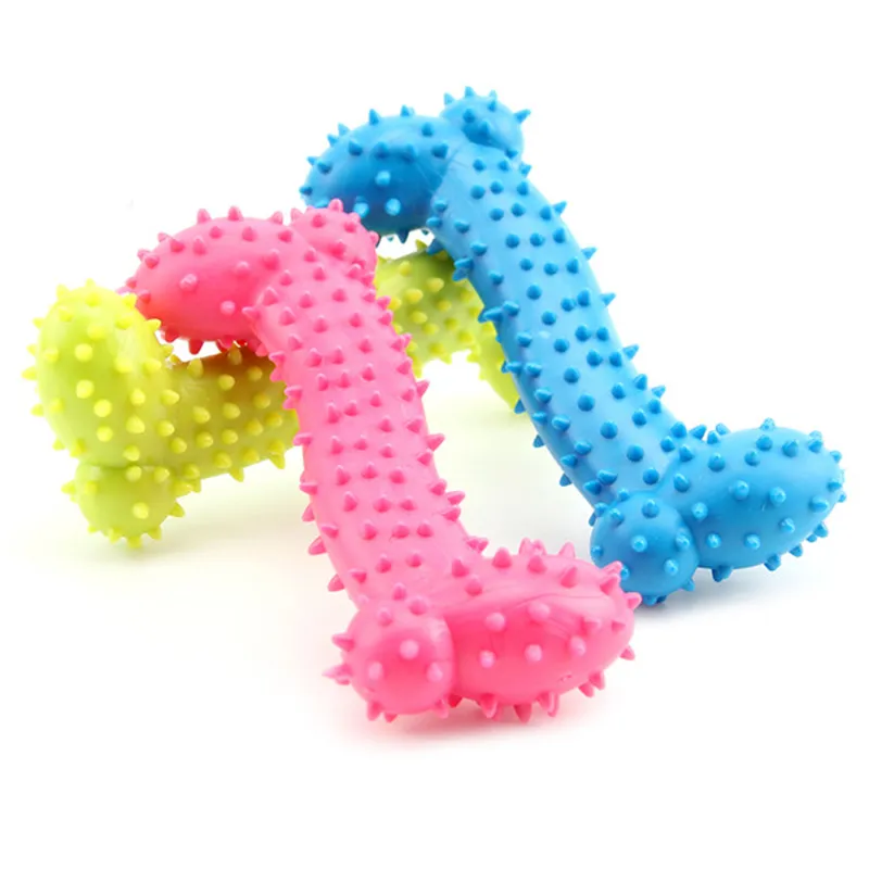 Guma Dog Toy Gumowa Molar Ząb Pet Chew Zabawki Psy Zabawki Dla Mały Pies Bryki Molarskie Molarskie Training Pet Akcesoria 11 cm DHL 