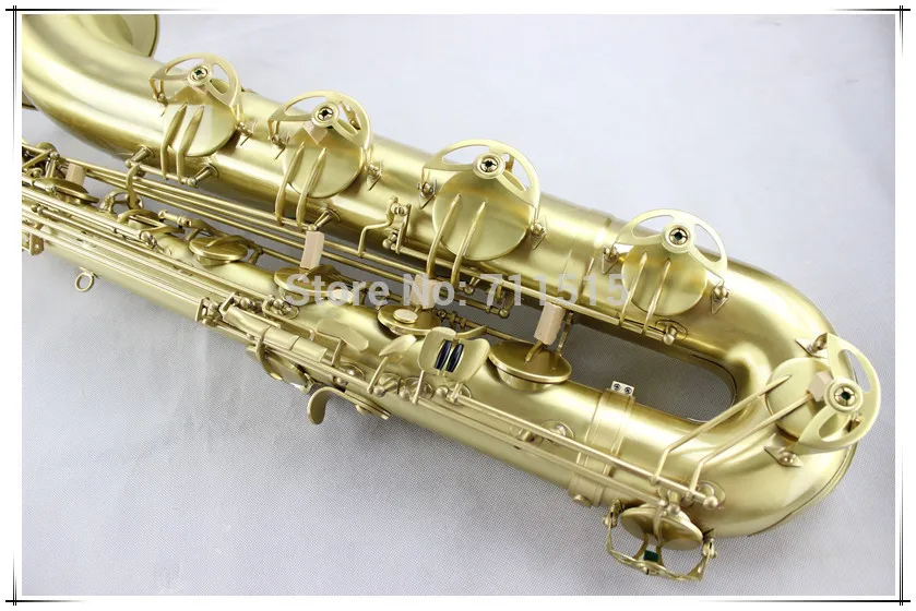Nuovo arrivo MARGEWATE Baritono Sassofono Corpo in ottone placcato oro superficie strumento musicale di alta qualità con custodia bocchino
