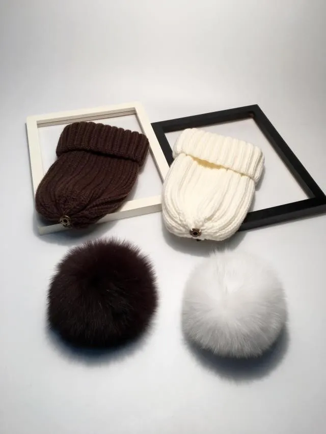 pompom hat fur hat winter hats for women knitted hat winter beanie hat women hat (6)