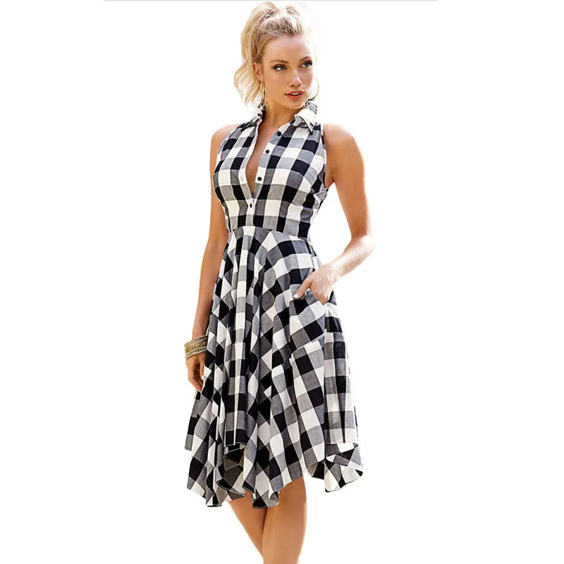 ワンピース Classic Glen Checkered Shirt Off-Shoulder Dress Allegra K Women's Christmas Off Shoulder Long Sleeve A-Line