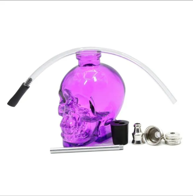 Skull Glass Hookah Style Pipe.