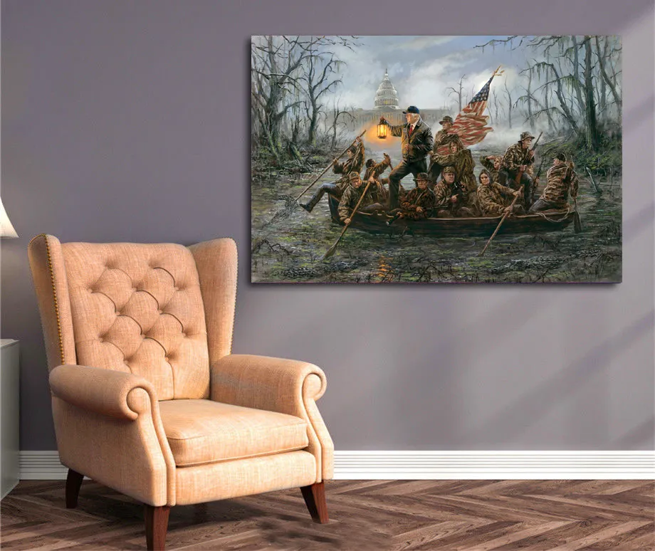 Crossing the Swamp artwork print op canvas moderne hoogwaardige muurschildering voor home decor ingelijste foto's289h
