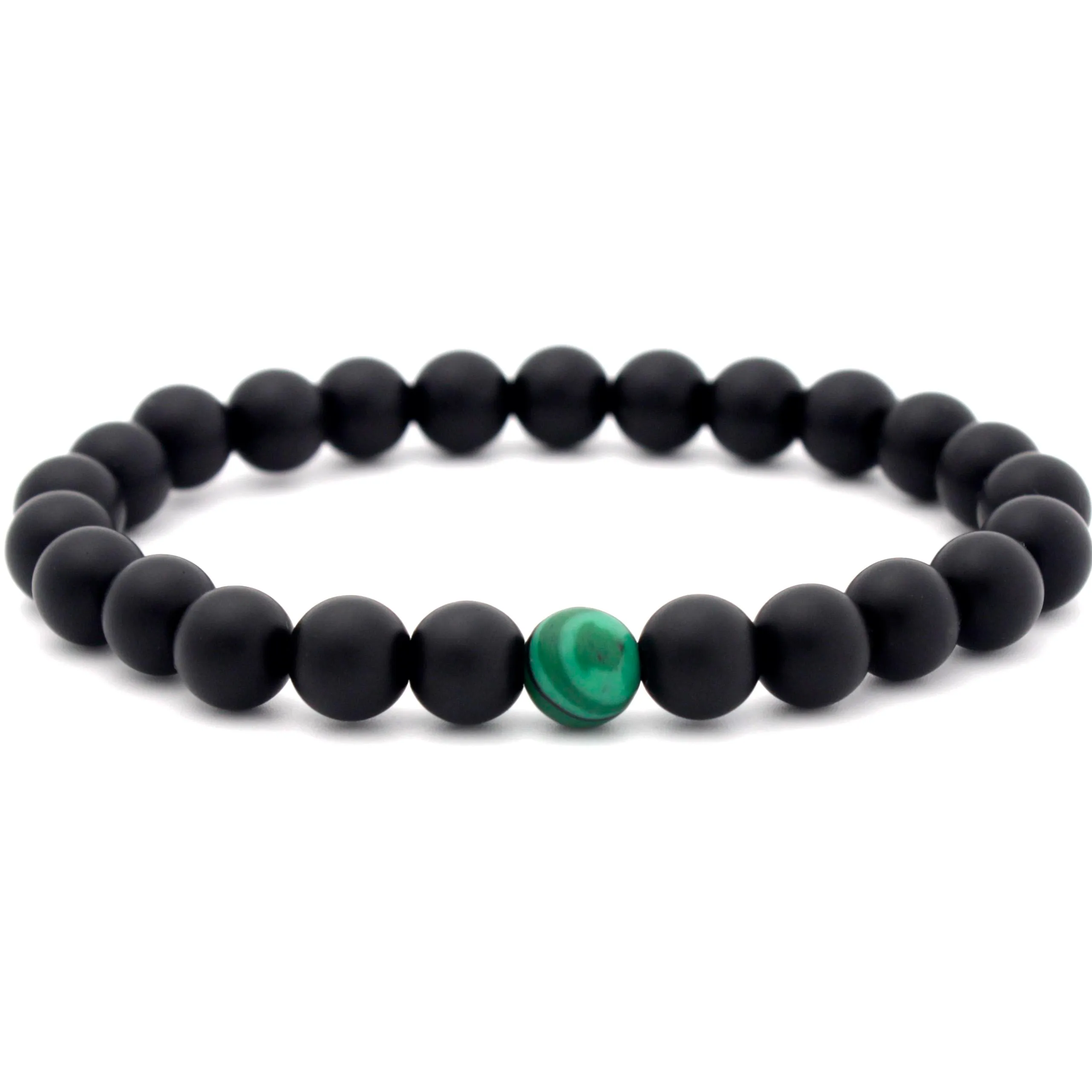 NUOVI braccialetti di perline Pietre pomice naturali Gioielli con ciondoli 8mm Braccialetti con energia yoga Braccialetti con malachite unisex