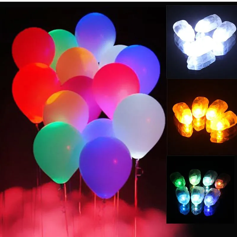 50 stks / partij Kerstmis Mini LED Ballon Lamp Bal Licht voor Chinese Papier Lantaarn Feestartikelen Xmas Party Wedding Decor