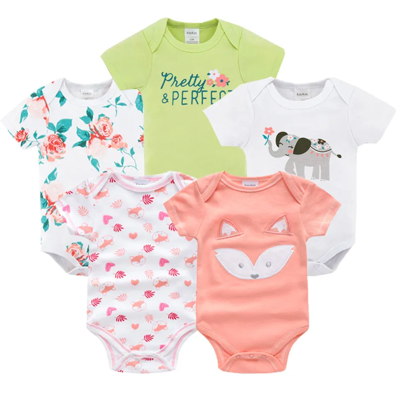 Ropa De Verano Para Bebé, Niño Y Niña, 5 Unidades Por Lote, Trajes De  Cuerpo Para Bebé, Ropa Para Niño, Mono Para Recién Nacido De 0, 3, 6 Y 9  Meses De 21,6 €