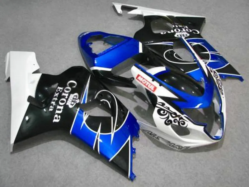 Kit carenatura 7gifts per SUZUKI GSXR600 GSXR750 04 05 K4 aftermarket GSX-R600/750 2004 2005 Set carene nere blu bianche FQ14