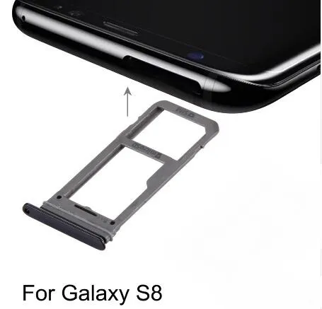 New for For Galaxy S8 S9 J7 SIM Card Tray Slot Holder SD Card Tray Sim Card Adapter Repair, replacement, accessories