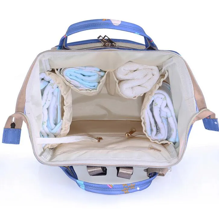 Multifunktionella blöja väskor Mamma ryggsäckar blöjor Bags Backpacker Maternity Stora kapacitet Ny uppgradering Utomhus resväskor BG03
