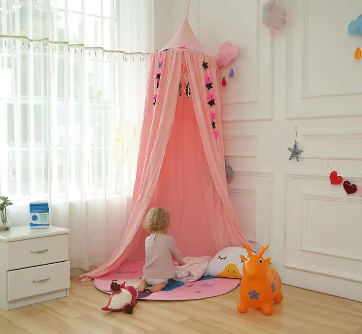 Children Canopy Tent Playhouse Kids Crib Netting Play Tent Baby Hanging Teepees Tipi Mosquito Net For Boy Girls Room Decoration