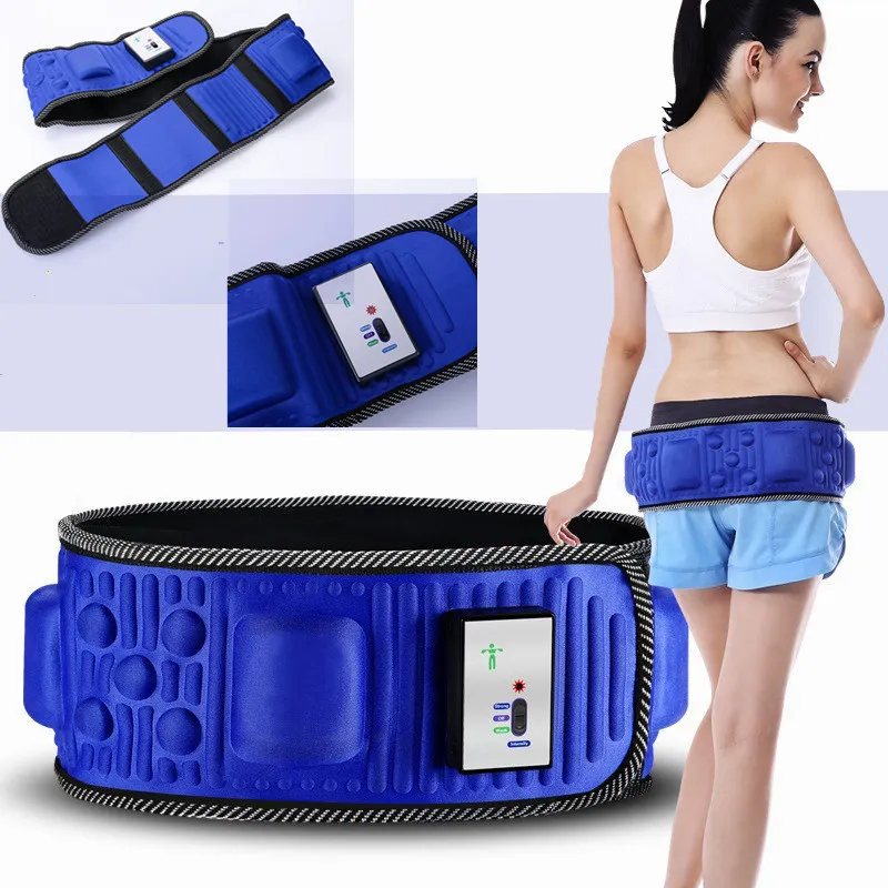 Electric Vibrating Slimming Belt Massage Waist Vibration Exercise Slimming Arm Leg Belly Fat Burning Heating Abdomen Massager Waist Trimmer Belt