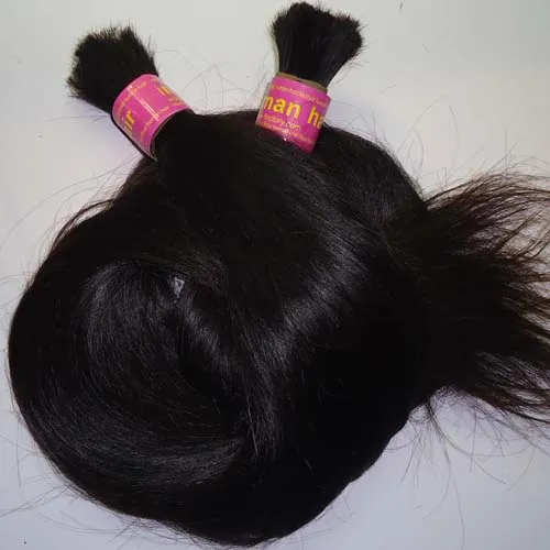 100g Brazilian Straight Hair Bulk Human Hair For Braiding 1 Bundle 10 to 26 Inch Natural Color Hair Extensions
