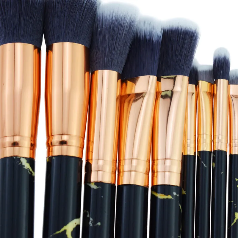 en marbre Makeup Brush Set Professional Feed Shadow Eyeliner Foundation Foundation Blush Lip Makeup Brushes Cosmetic Brush Brush