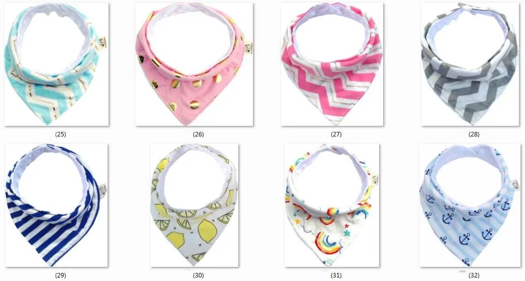 Bebê Triângulo Bib burp panos macio 100% Algodão minky dots absorção de água Bandana Bibs Infantil Saliva Bavoir Toalha Pinafore Avental YE08