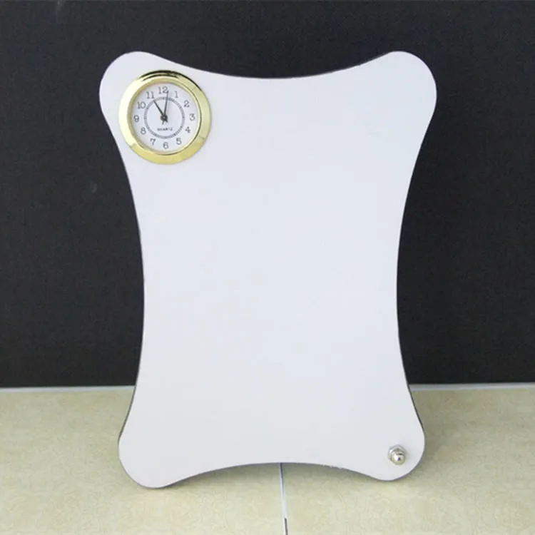 dye sublimation blank MDF Desk clock wall clocks hermal transfer printing Semi-finished subliming consumables