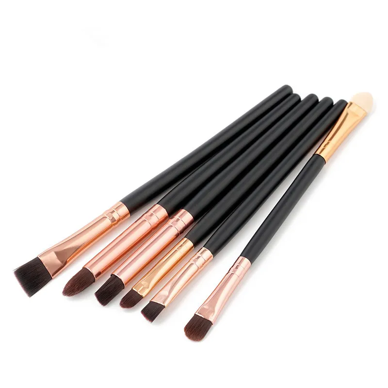 Ensemble de pinceaux de maquillage professionnels pour les yeux, 6 pièces/ensemble, pinceaux de maquillage pour les lèvres, fard à paupières, Eyeliner, correcteur, outil cosmétique