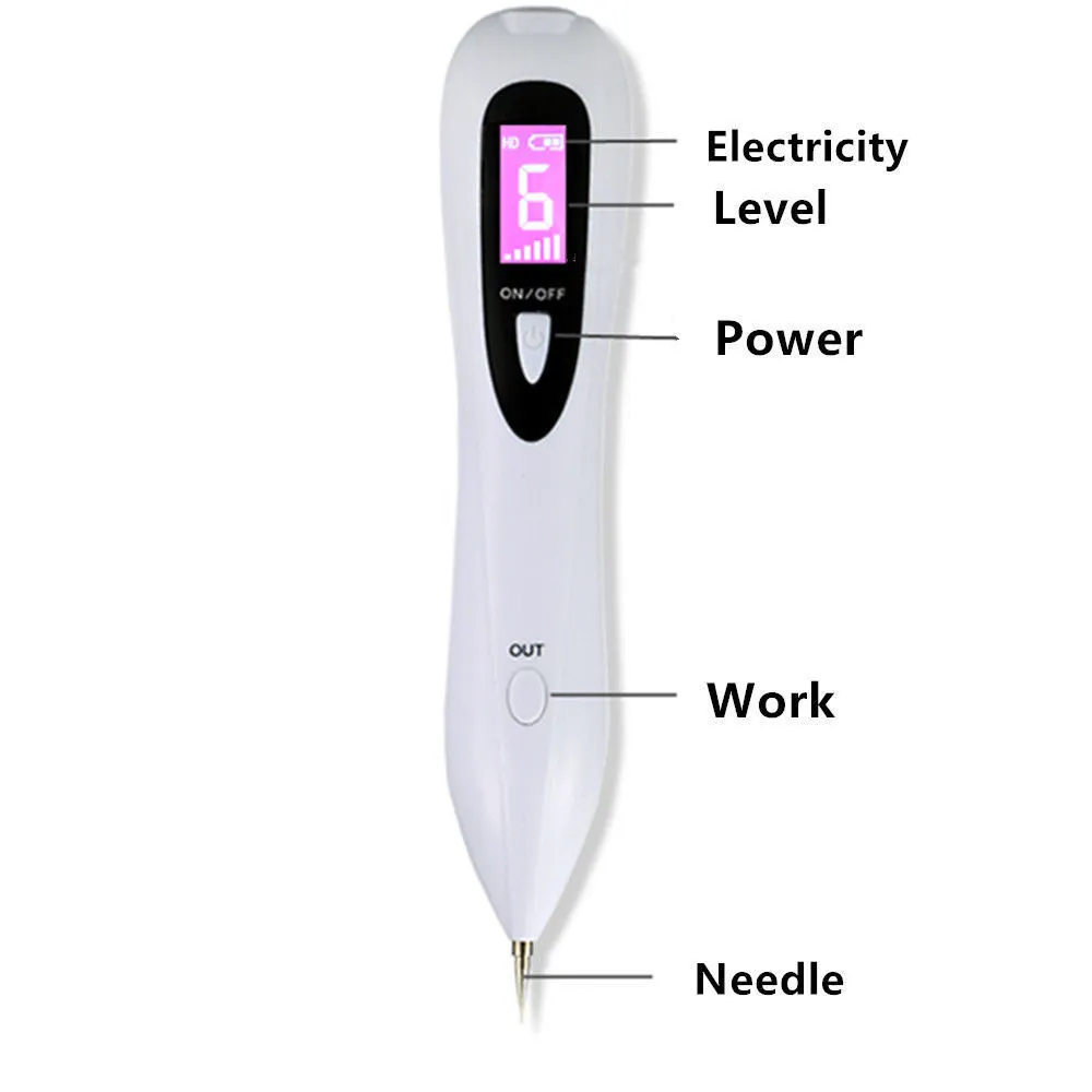 Nieuwste plasma pen mol verwijdering donkere spot remover lcd skin care point wrat tag tattoo tool beauty11589888