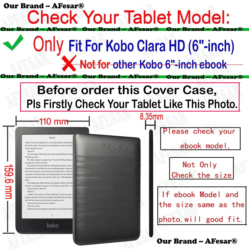 Para Rakuten Kobo Clara HD 6 Pulgadas Ultra Delgado Suave TPU