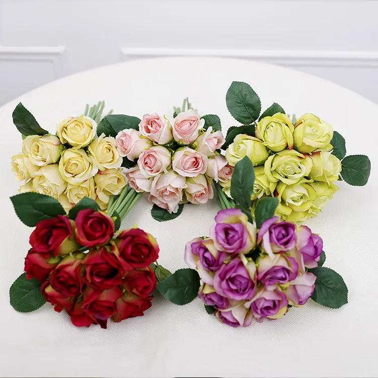 11 Pack Artificial Wedding Flowers Wholesale Artificial Bridal Flowers
