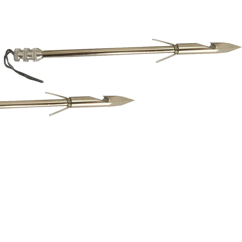 6 PK 5 8 inches Stainless Steel Bow Fishing Arrow Heads Slings Arrow Shaft  Crossbow Fishing Arrows246k
