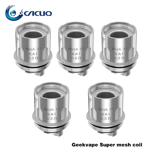 Original Geekvape Super Mesh Upgraded Coil 0.2ohm Replacement Coils 30W to 90W for Aegis Legend Kit
