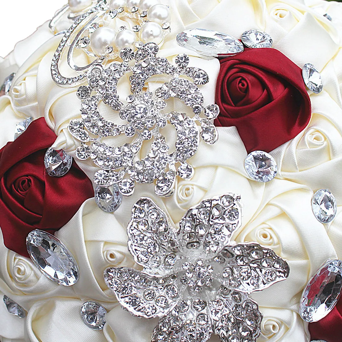 2020 Элегантные свадебные цветы, свадебные букеты, искусственный свадебный букет, хрустальный жемчуг, buque de noiva, брошь1550945